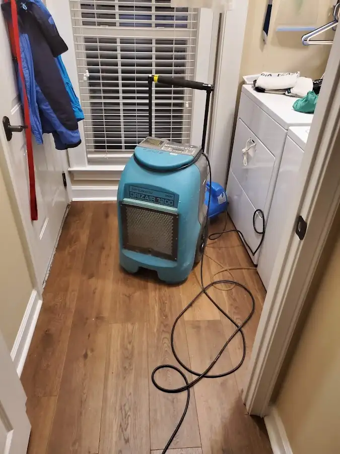 Commercial dehumidifier deployed for Flood Damage Cleanup in New Ulm